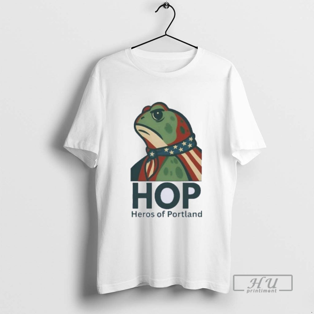 Limited Edition Hop Heros Of Portland Frog Graphic Tee Shirt Sweatshirt Hoodies