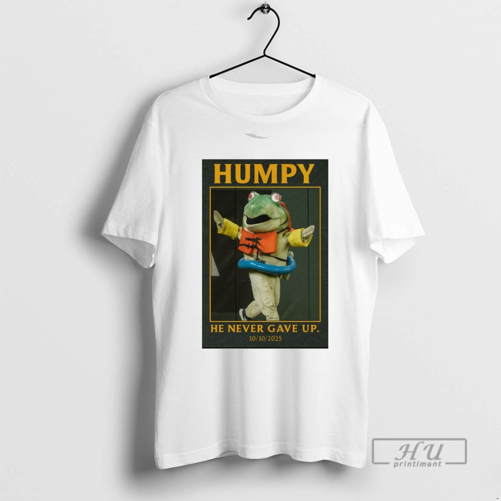 Limited Edition Humpy Salmon Seattle Mariners He Never Gave Up October 10 2025 Graphic Tee