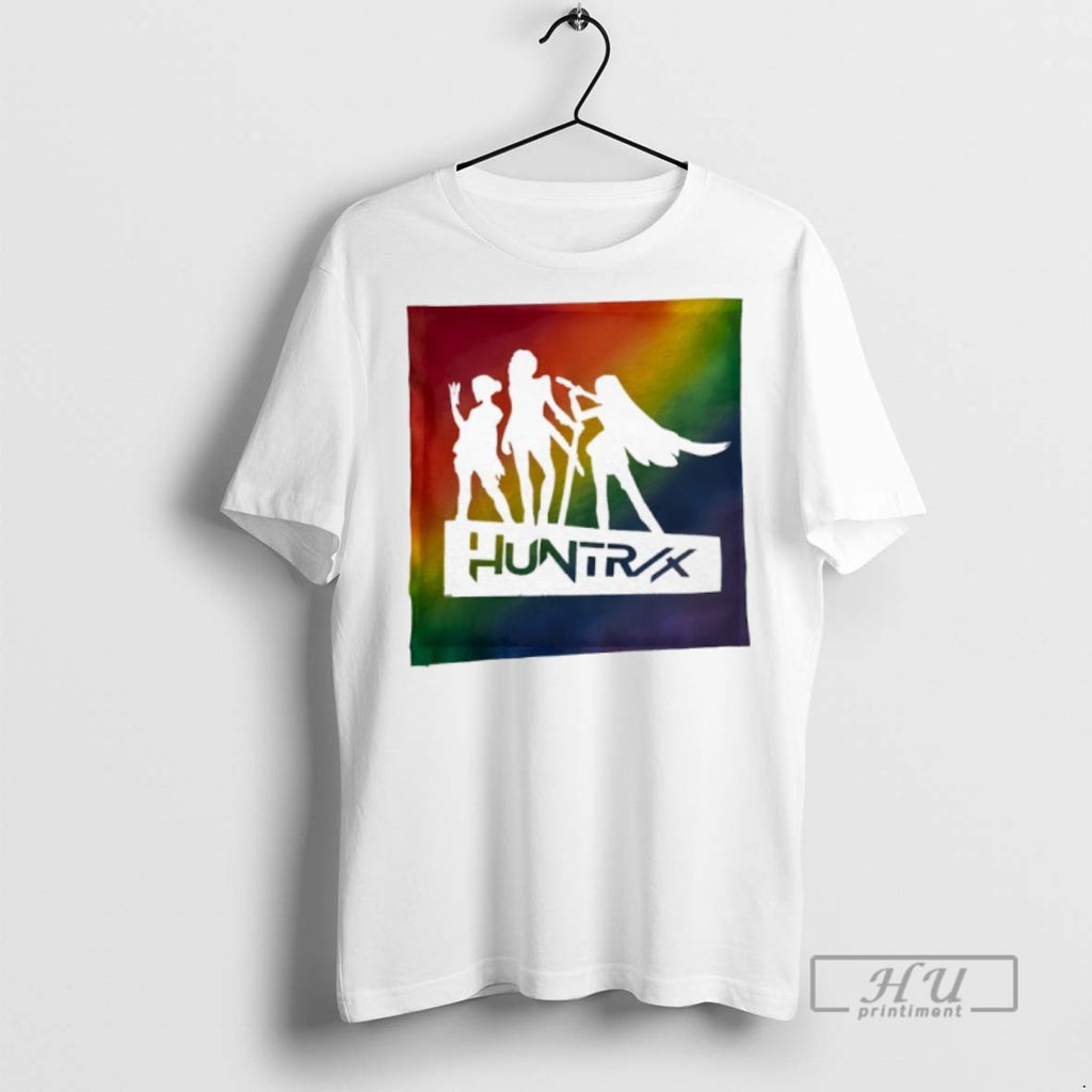Limited Edition Huntrix Demon Hunter Kpop Pride Month Flag Lgbt Graphic Tee Shirt Sweatshirt Hoodies