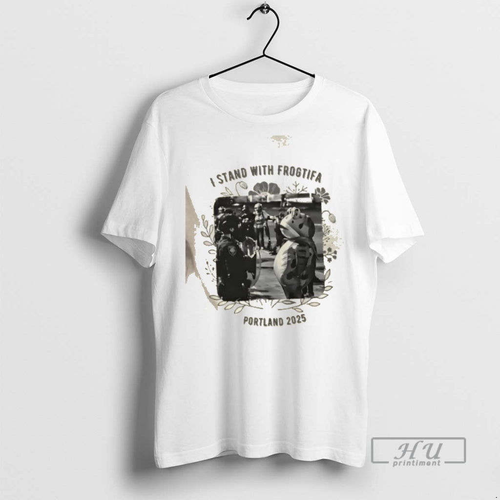 Limited Edition I Stand With Frogtifa Portland Frog 2025 Graphic Tee Shirt Sweatshirt Hoodies