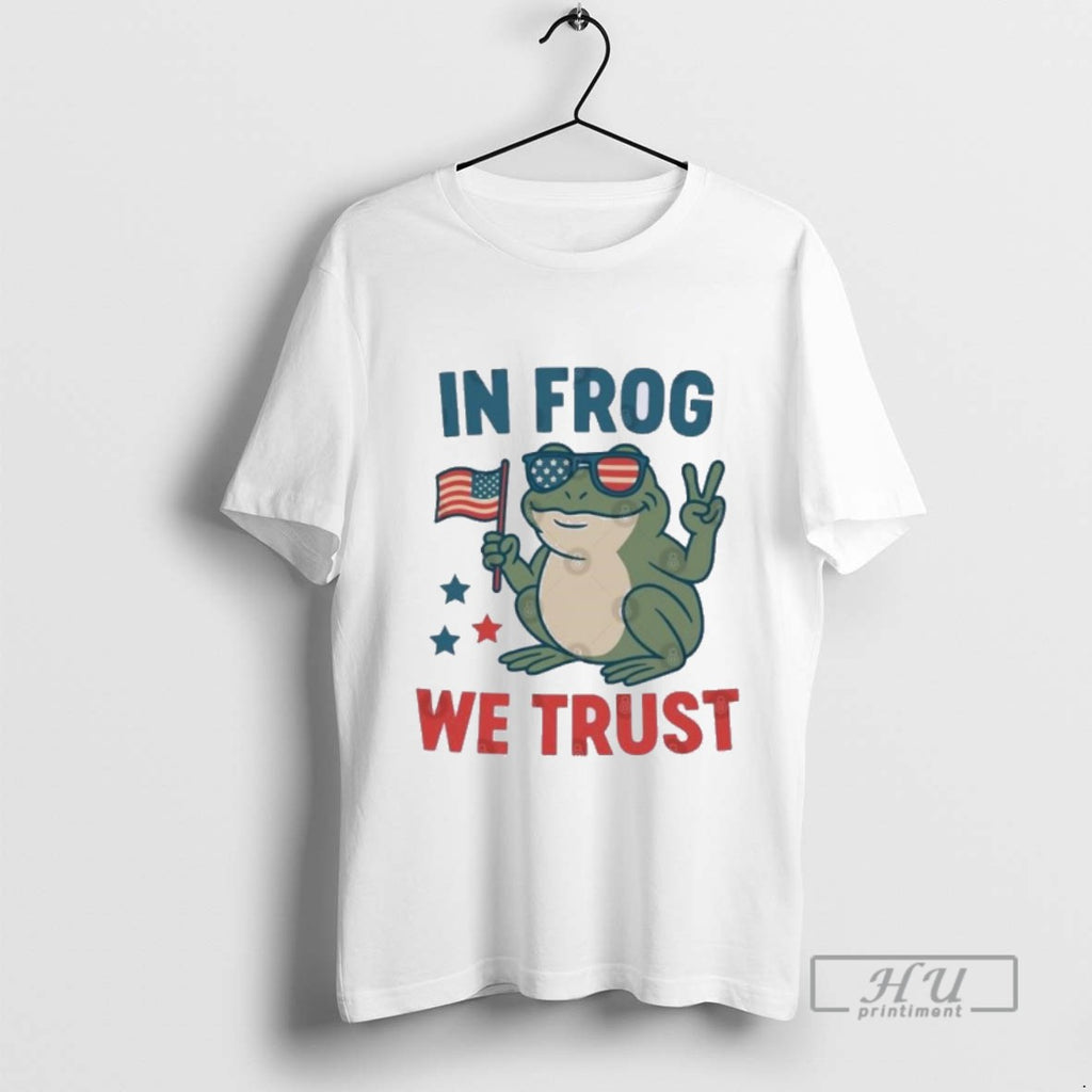 Limited Edition In Frog We Trust Portland Frog Graphic Tee Shirt Sweatshirt Hoodies