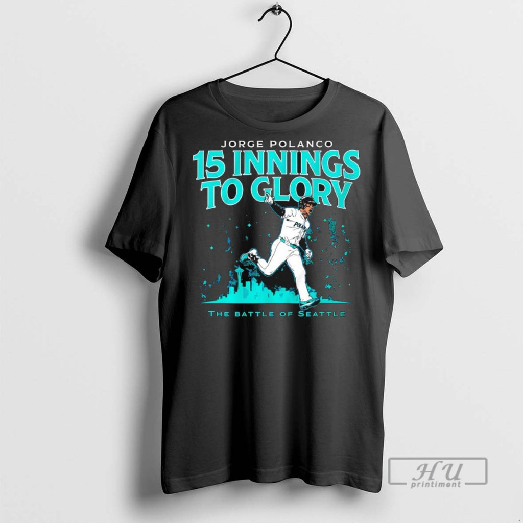 Limited Edition Jorge Polanco 15 Innings To Glory The Battle Of Seattle Graphic