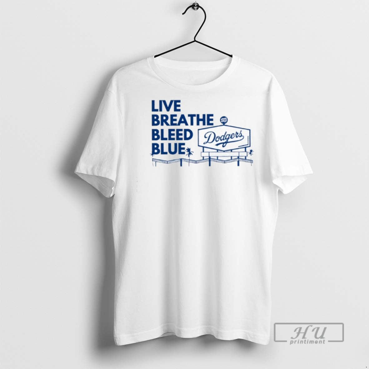 Limited Edition La Dodgers Live Breathe Bleed Blue Graphic Tee Shirt Sweatshirt Hoodies