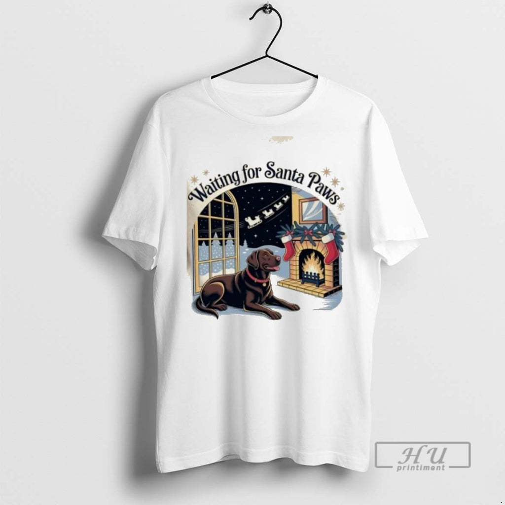 Limited Edition Labrador Santa Paws Christmas Graphic Tee Shirt Sweatshirt Hoodies