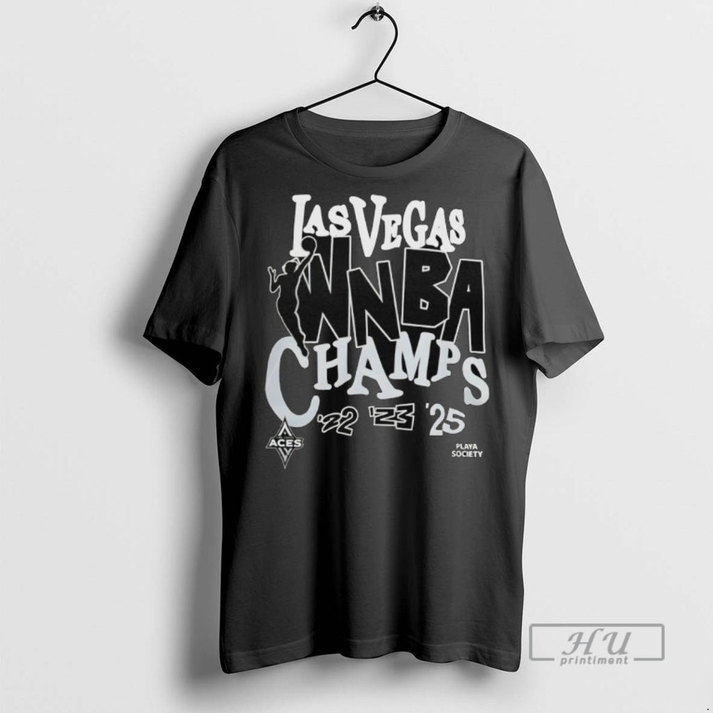 Limited Edition Las Vegas Aces Playa Society 2025 Wnba Champions Graphic Tee Shirt Sweatshirt Hoodies