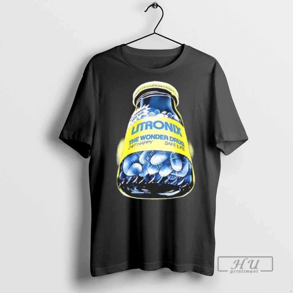 Limited Edition Litronix Wonder Drug Graphic Tee Shirt Sweatshirt Hoodies