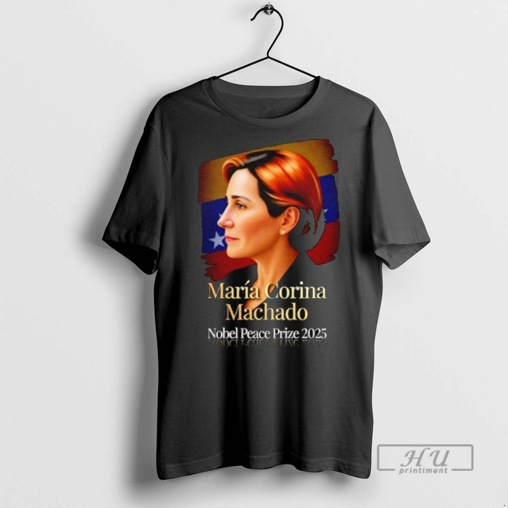 Limited Edition Maria Corina Machado Nobel Peace Prize 2025 Graphic Tee Shirt Sweatshirt Hoodies