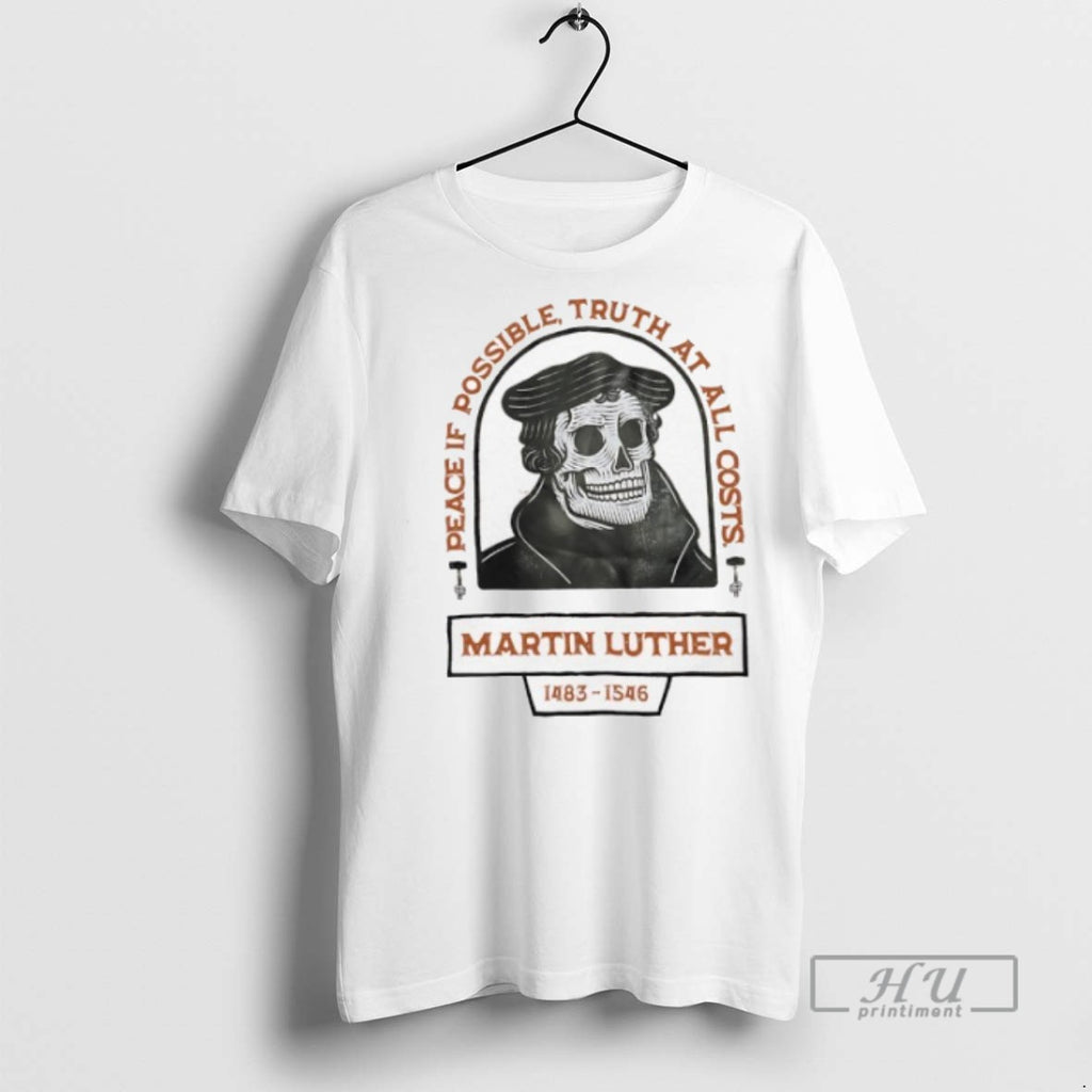 Limited Edition Martin Luther Skull Peace If Possible Truth At All Costs Graphic