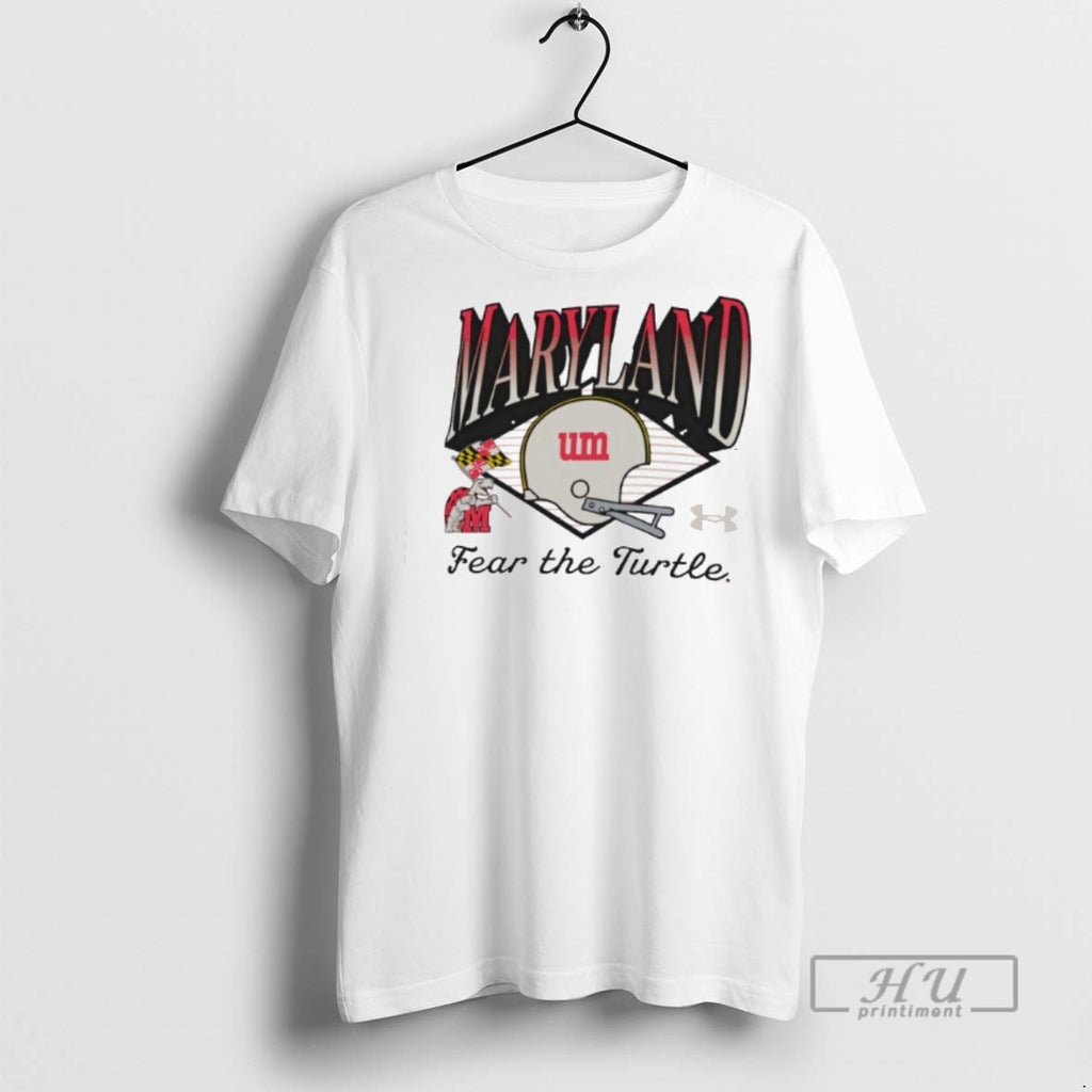 Limited Edition Maryland Terrapins Fear The Turtle Graphic Tee Shirt Sweatshirt Hoodies