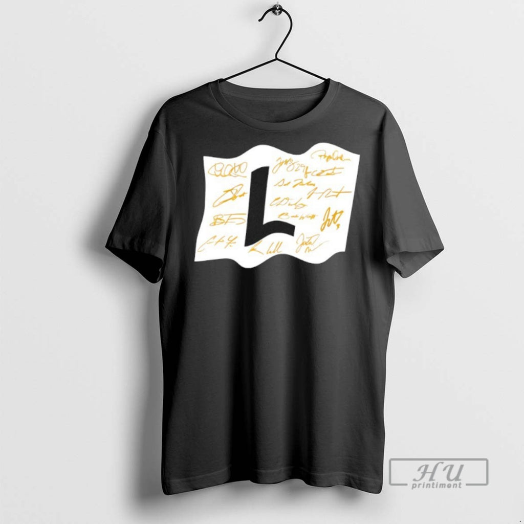 Limited Edition Milwaukee Baseball Fly The L Flag Players Signatures Graphic Tee Shirt Sweatshirt Hoodies