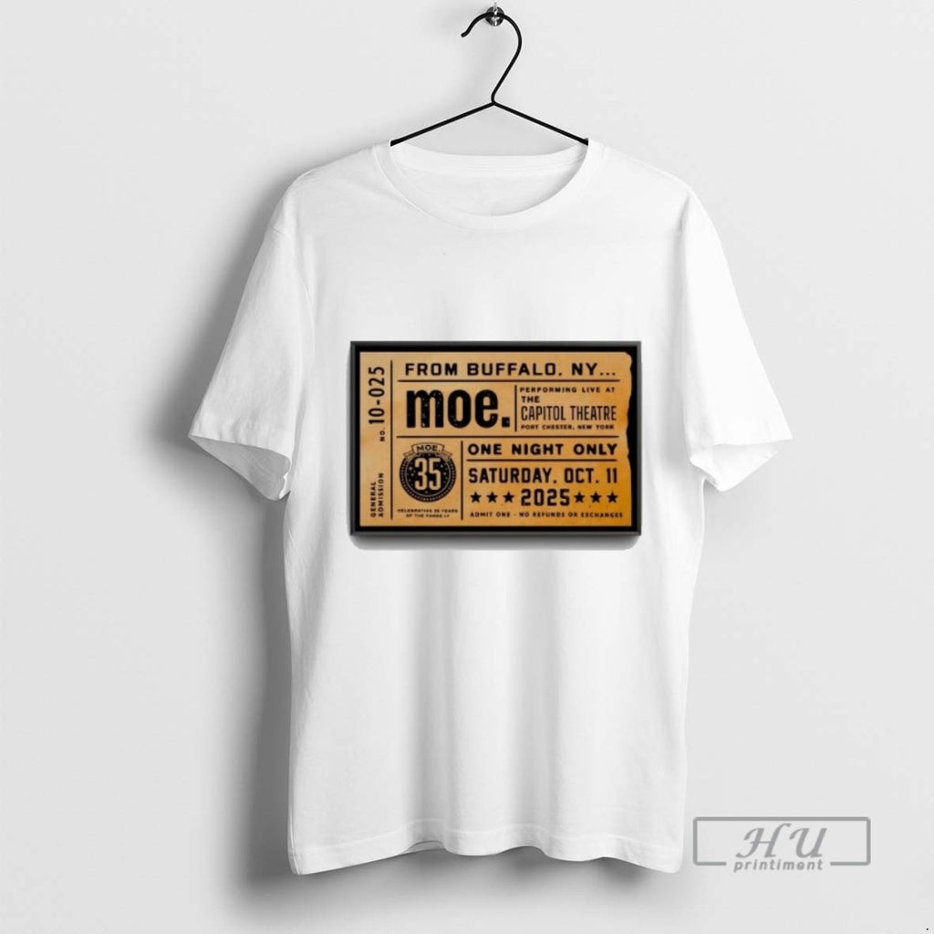 Limited Edition Moe Port Chester New York Oct 11 2025 Tour Graphic Tee Shirt