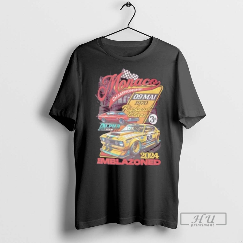 Limited Edition Monaco Championship Retro Racing Car Graphic Tee Shirt Sweatshirt Hoodies