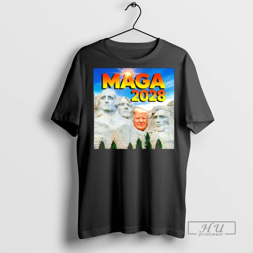 Limited Edition Mount Rushmore Trump Maga 2028 Graphic Tee Shirt Sweatshirt Hoodies