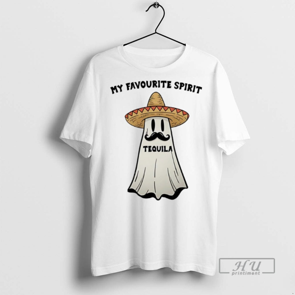 Limited Edition My Favouirte Spirit Tequila Ghost Graphic Tee Shirt Sweatshirt Hoodies