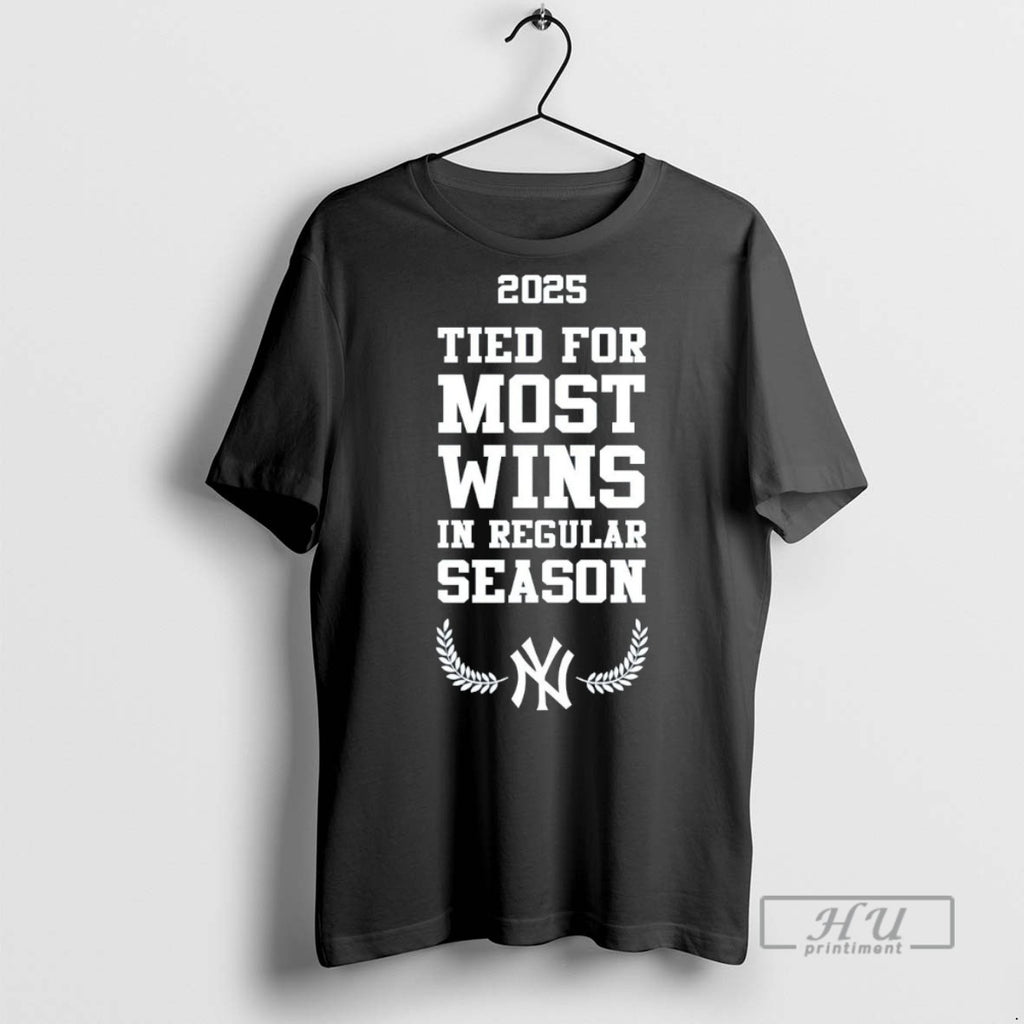Limited Edition New York Yankees Mlb Tied For Most Wins In Regular Season 2025 Logo