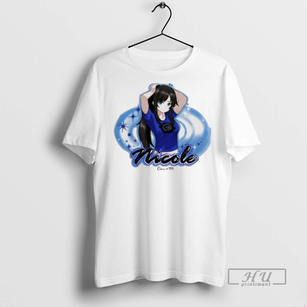 Limited Edition Nicole Class Of 09 Airbrushed Graphic Tee Shirt Sweatshirt Hoodies