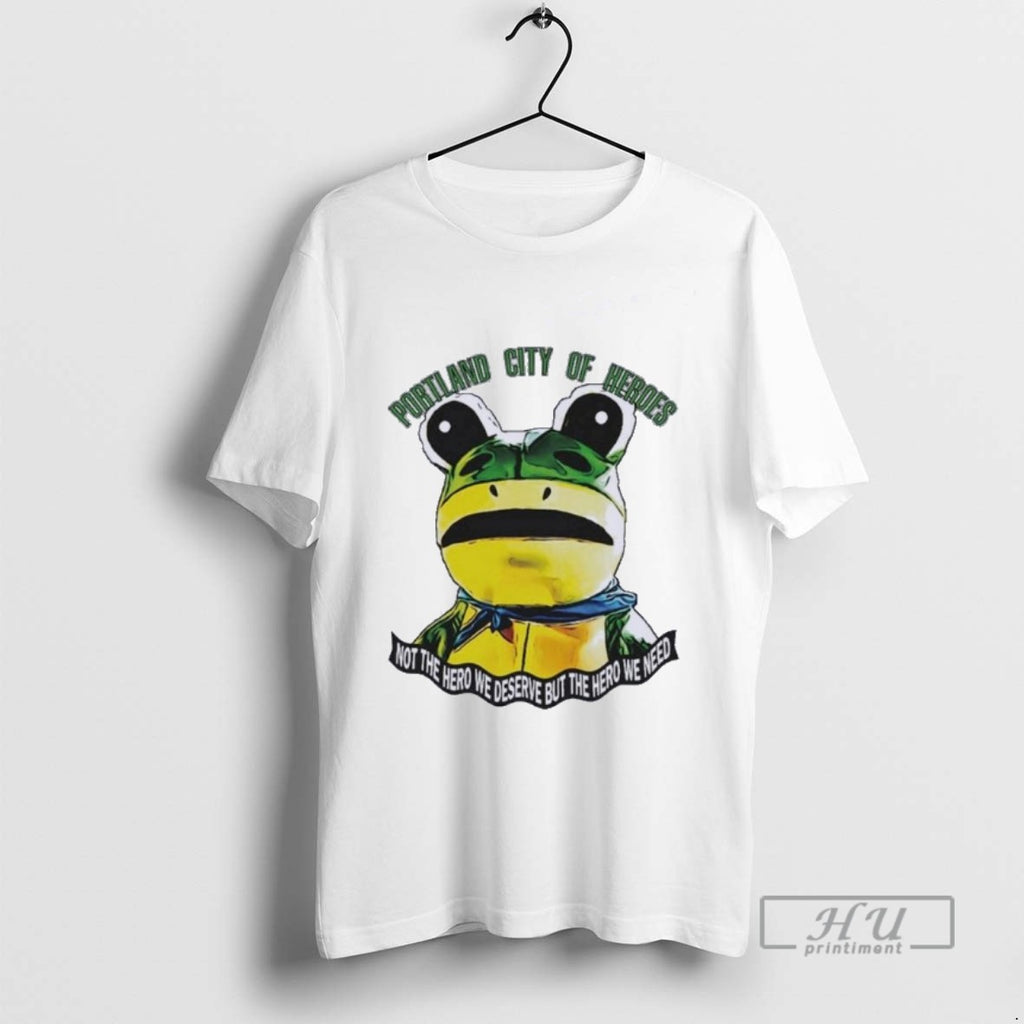 Limited Edition Portland Frog City Of Heroes Graphic Tee Shirt Sweatshirt Hoodies