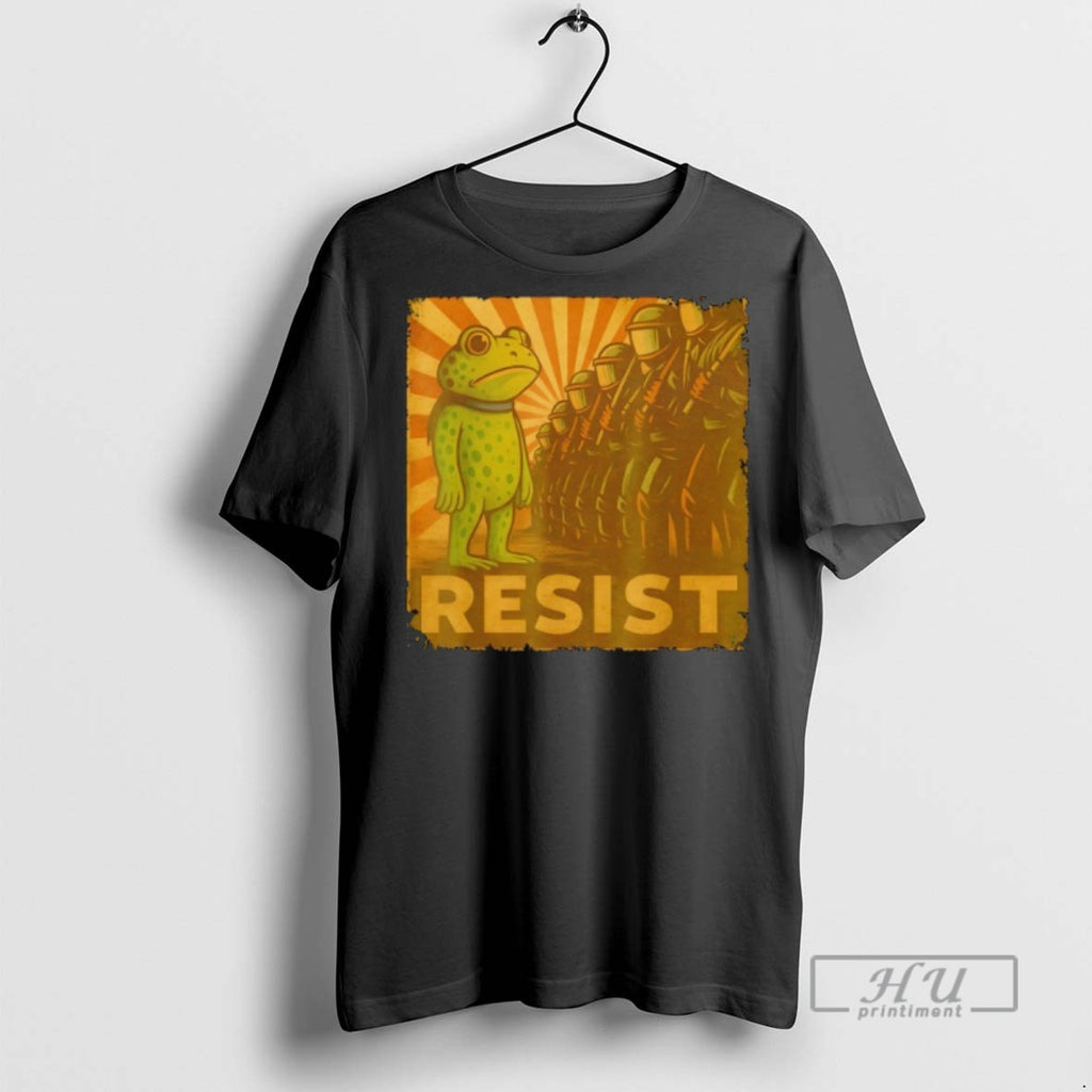Limited Edition Portland Frog Protest Propaganda Resist Activist Graphic Tee Shirt Sweatshirt Hoodies