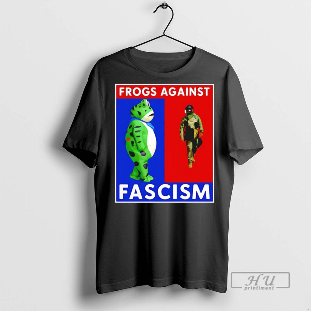 Limited Edition Portland Frog Against Fascism Graphic Tee Shirt Sweatshirt Hoodies