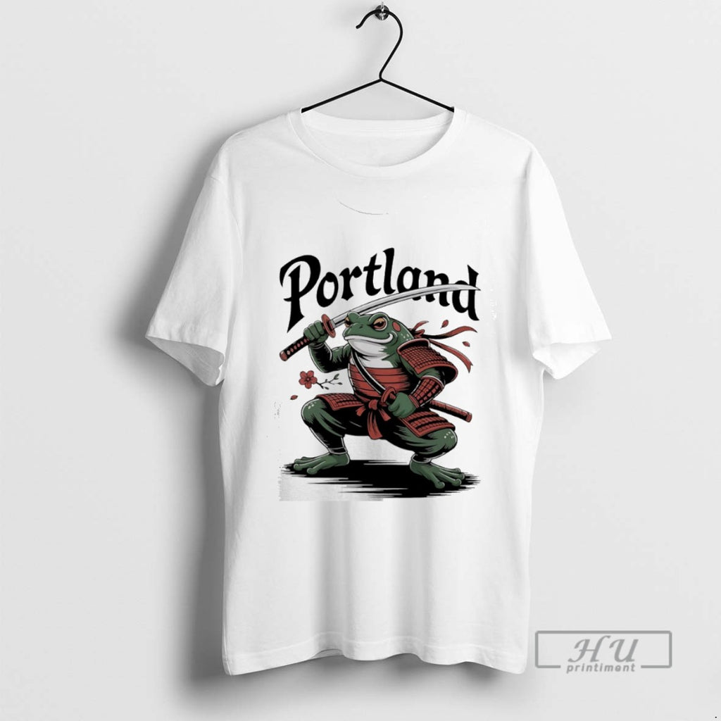 Limited Edition Portland Frogs Resist Samurai Graphic Tee Shirt Sweatshirt Hoodies