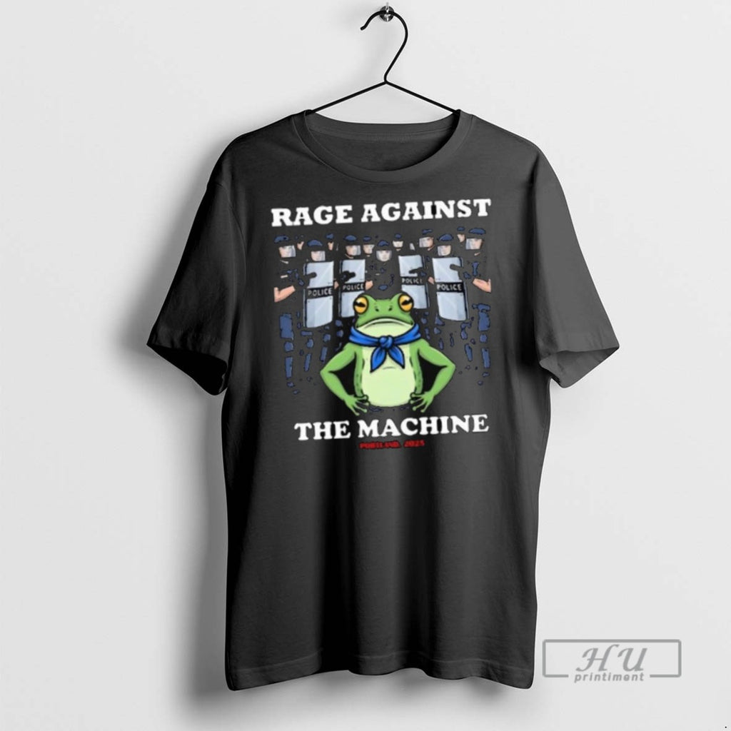 Limited Edition Rage Against The Machine Frog Portland 2025 Protest Portland Frog Protest Long Sleve