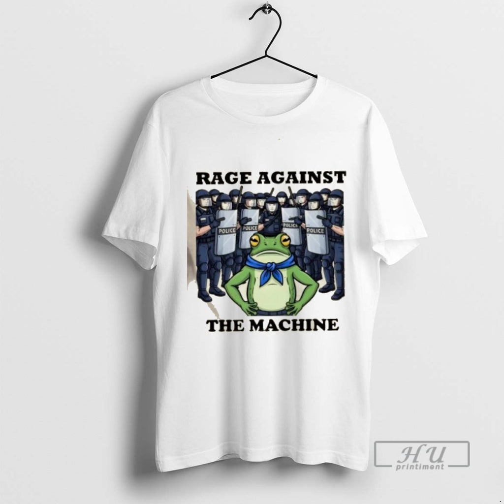 Limited Edition Rage Against The Machine Frog Portland Frog Protest Graphic Tee Shirt Sweatshirt Hoodies