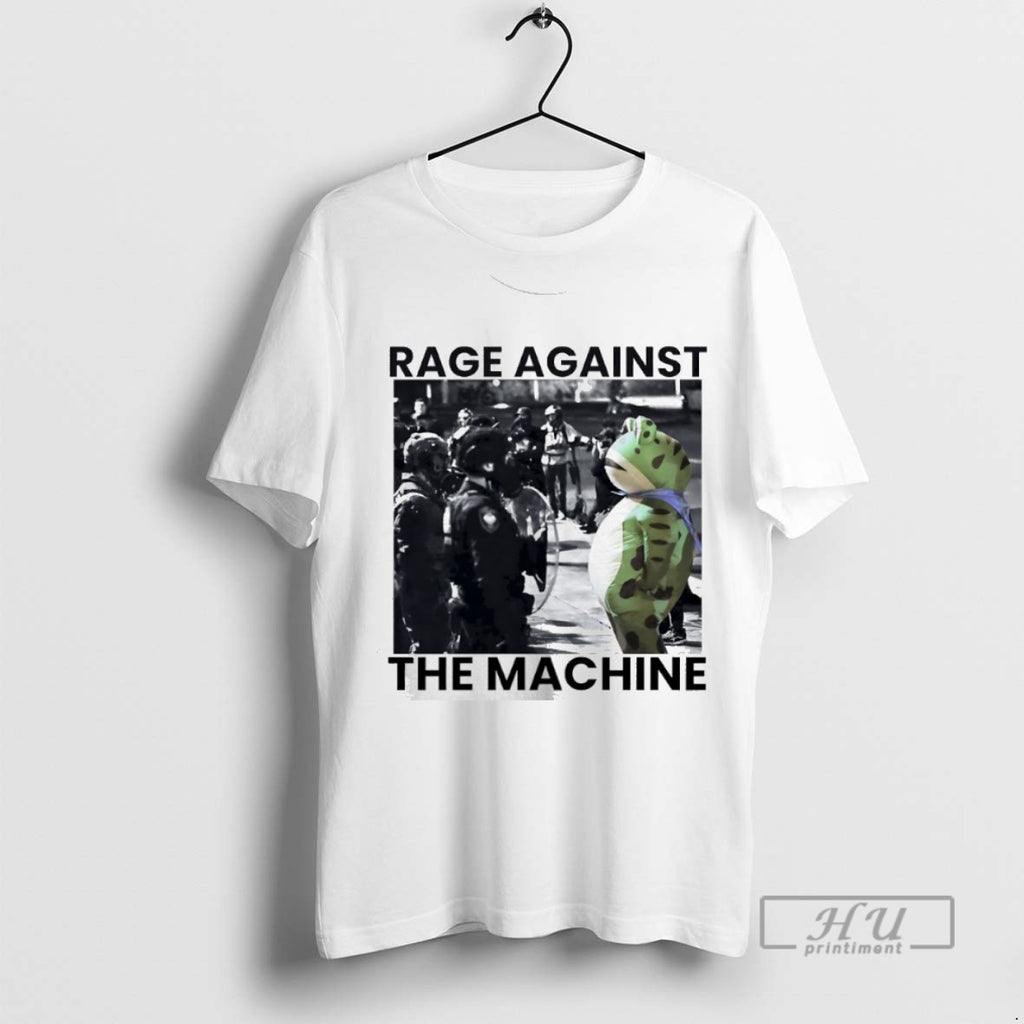 Limited Edition Rage Against The Machine Portland Frogs Resist Anti Ice Anti Trump Graphic Tee