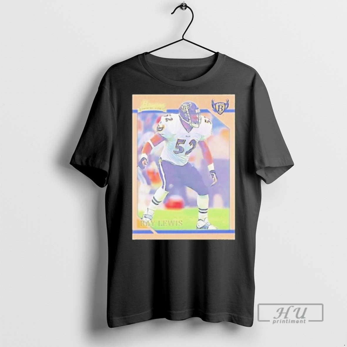 Limited Edition Ray Lewis Trading Card Baltimore Ravens Graphic Tee Shirt Sweatshirt Hoodies