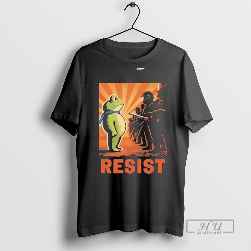 Limited Edition Resist Frog Activist Portland Graphic Tee Shirt Sweatshirt Hoodies