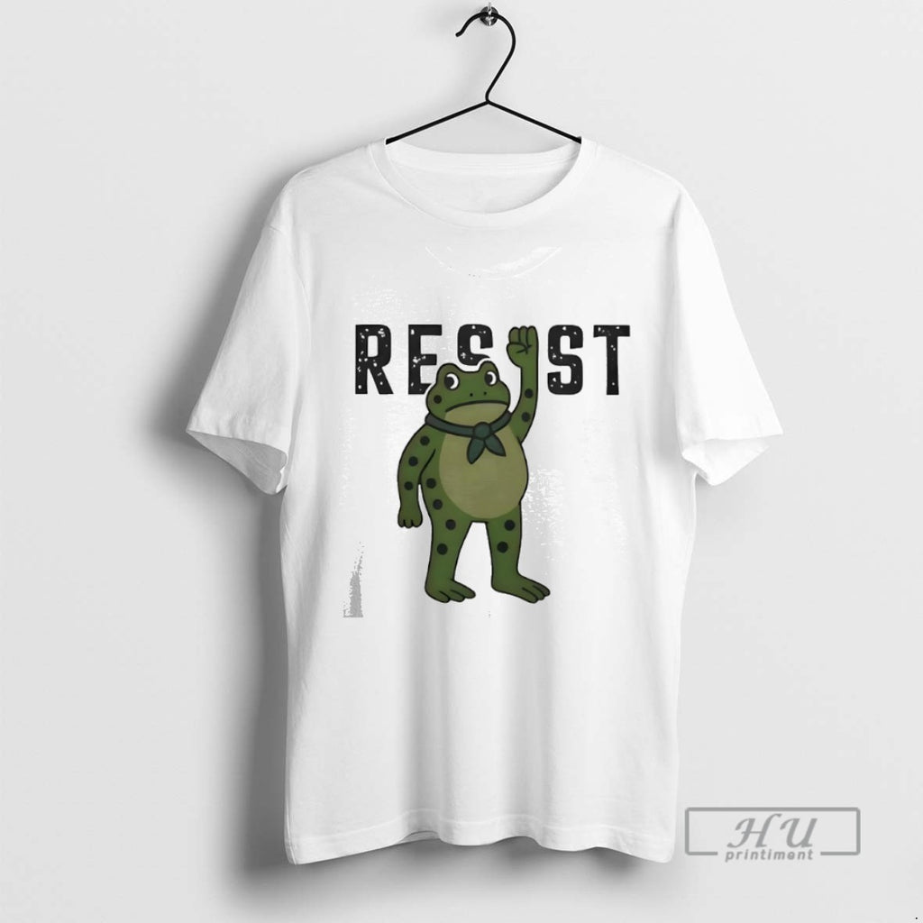 Limited Edition Resist Portland Frog Graphic Tee Shirt Sweatshirt Hoodies