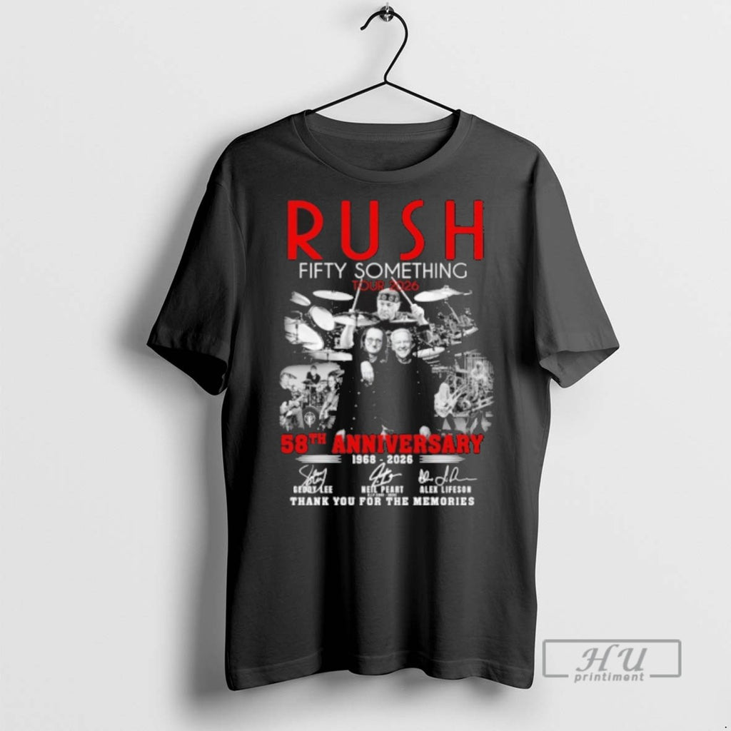 Limited Edition Rush Fifty Something Tour 2026 58th Anniversary 1968 2026 Signature Thank You For