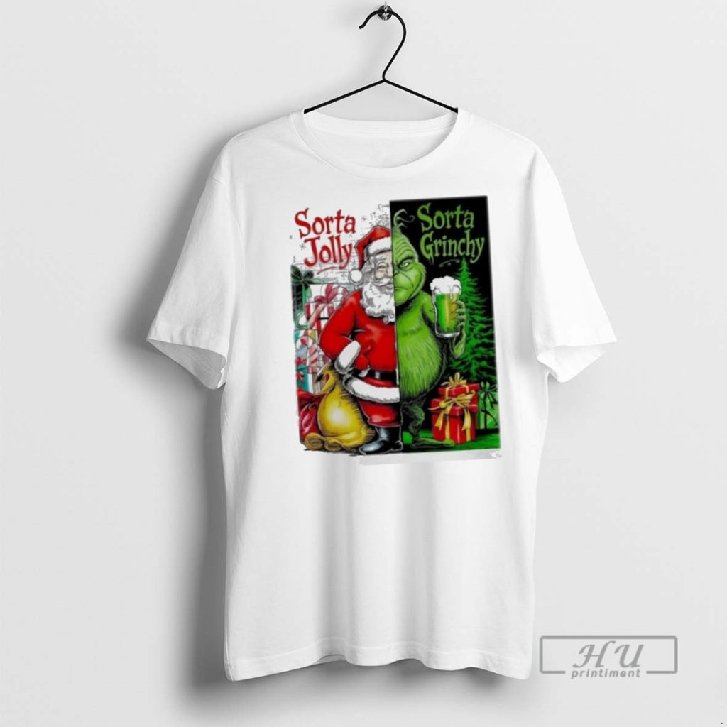 Limited Edition Santa Claus X Grinch Sorta Jolly Sorta Grinch Christmas 2025 Graphic
