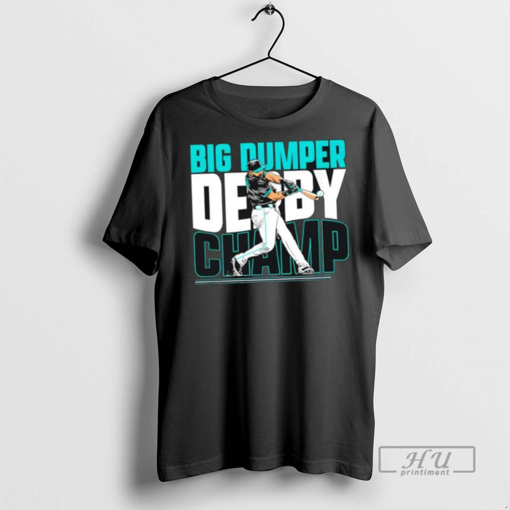 Limited Edition Seattle Mariners Mlb Cal Raleigh Big Dumper Derby Champ Graphic Tee Shirt