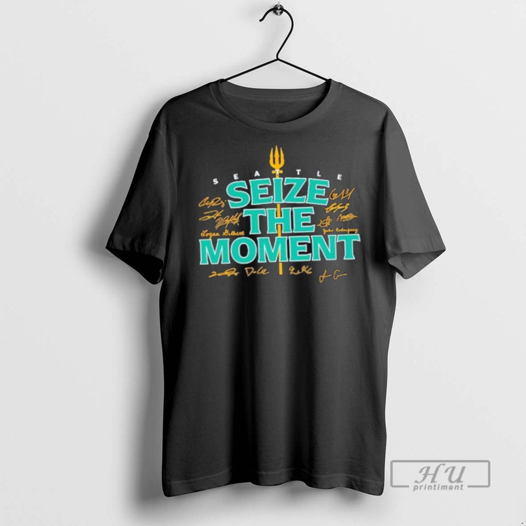 Limited Edition Seattle Mariners Seize The Moment Graphic Tee Shirt Sweatshirt Hoodies