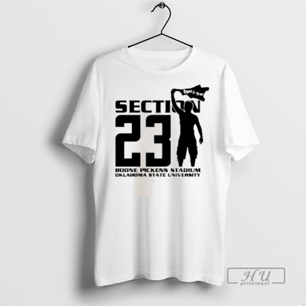 Limited Edition Section 23 Boone Pickens Stadium Oklahoma State University Graphic Tee Shirt Sweatshirt Hoodies