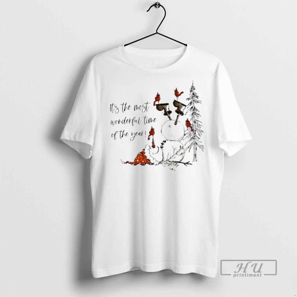 Limited Edition Snowman Christmas Its The Most Wonderful Time Of The Year Graphic