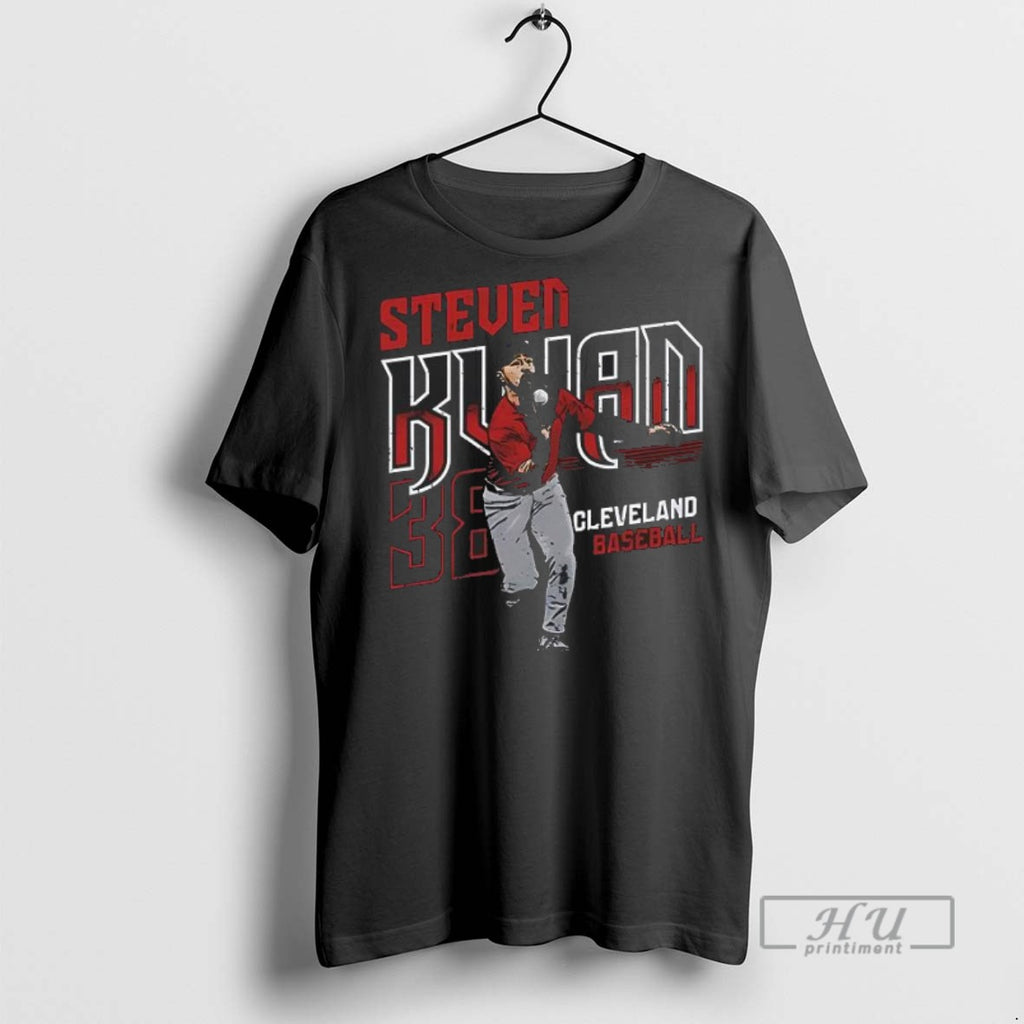 Limited Edition Steven Kwan Cleveland Baseball Steven Kwan Cleveland Player Name Graphic Tee Shirt