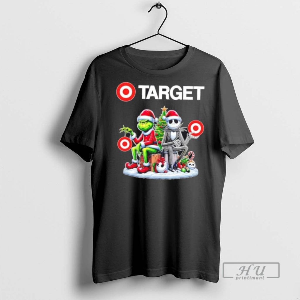 Limited Edition Target X Grinch And Jack Skellington Unwilling Friends Merry Christmas Graphic