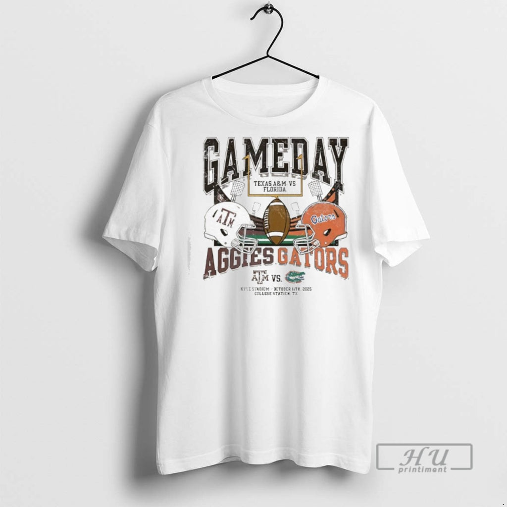 Limited Edition Texas Am Aggies Vs Florida Gators Kyle Stadium Gameday Graphic Tee Shirt