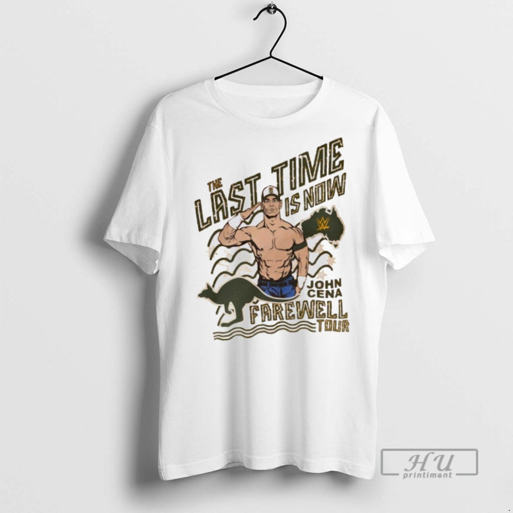 Limited Edition The Last Time Is Now John Cena Farewell Tour Graphic Tee Shirt