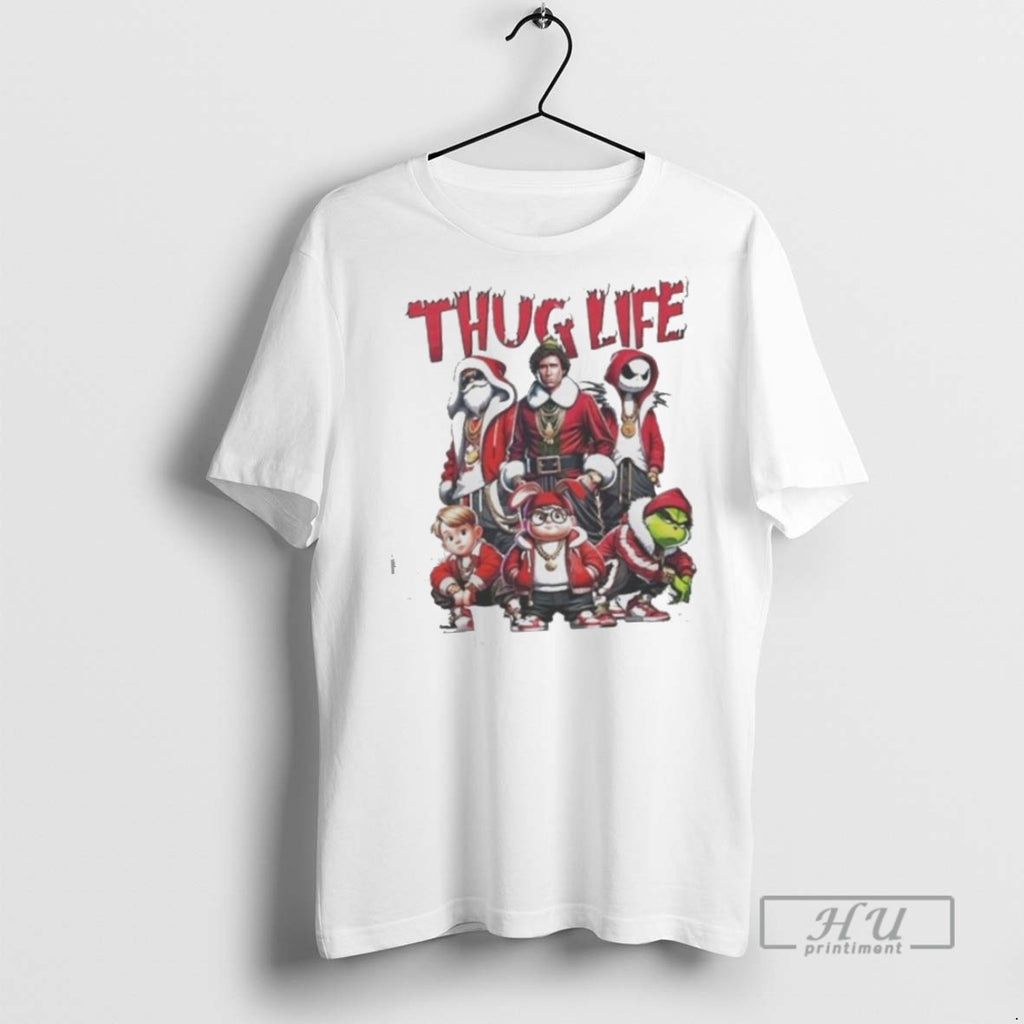 Limited Edition Thug Life Santa Grinch Friends Christmas Vintage 2025 Graphic Tee Shirt Sweatshirt Hoodies
