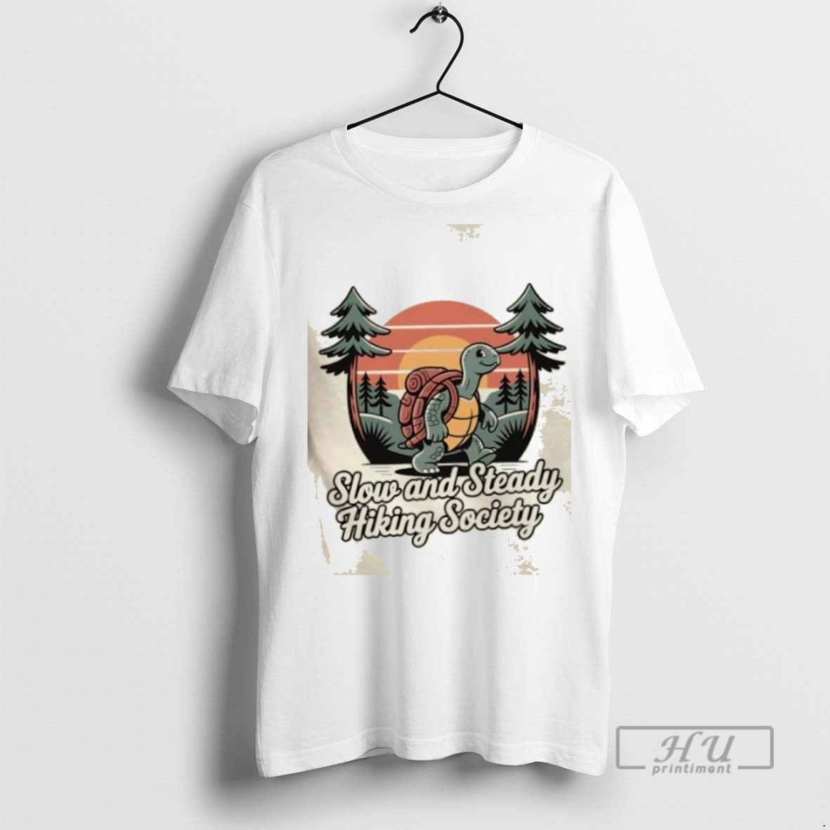 Limited Edition Tortoise Slow And Steady Hiking Society Graphic Tee Shirt Sweatshirt Hoodies