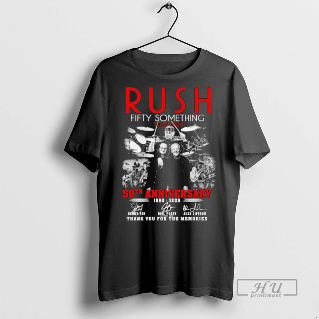 Limited Edition Tour 2026 Rush Fifty Something 58th Anniversary 1968 2026 Thank You For The