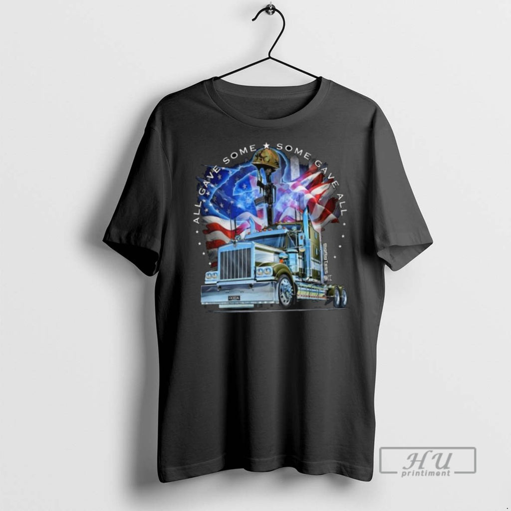 Limited Edition Truckers For Troop Big Rig All Gave Some Long Sleve Graphic