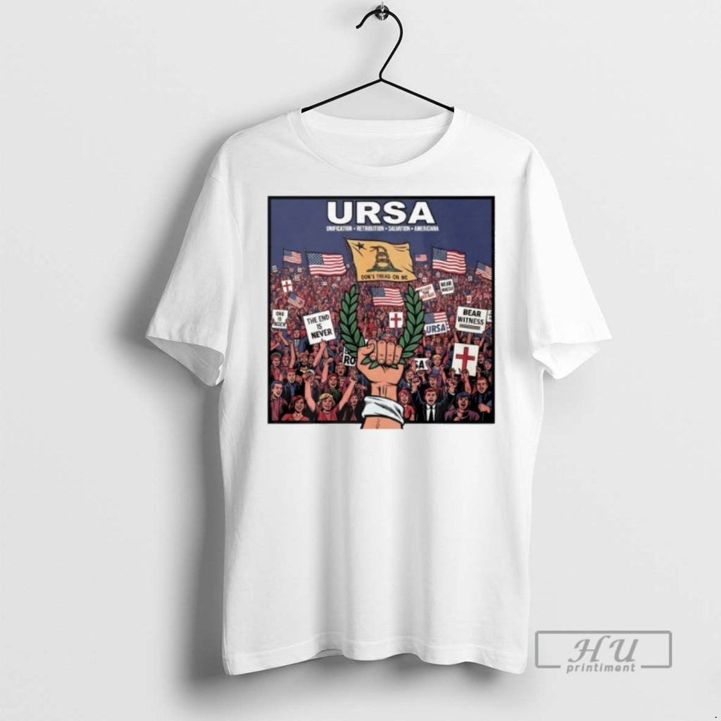 Limited Edition Ursa Unification Retribution Salvation Americana Graphic Tee Shirt Sweatshirt Hoodies