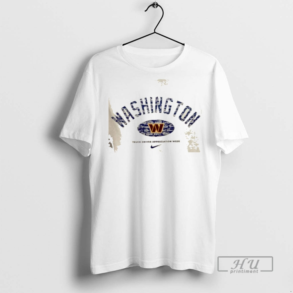 Limited Edition Washington Commanders Truck Driver Appreciation Week 2 Sided Graphic Tee Shirt Sweatshirt Hoodies