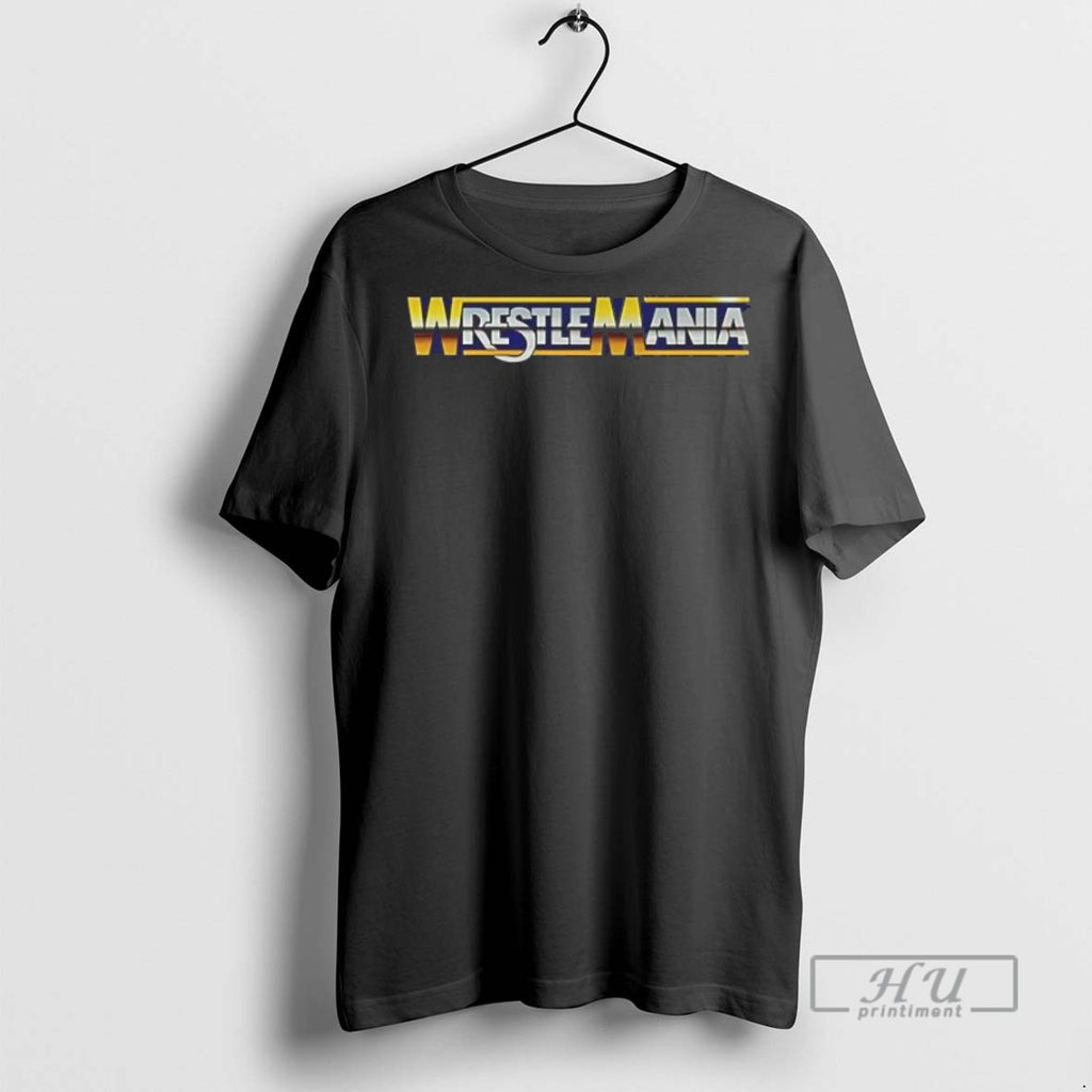 Limited Edition Wrestlemania Logo Design Graphic Tee Shirt Sweatshirt Hoodies
