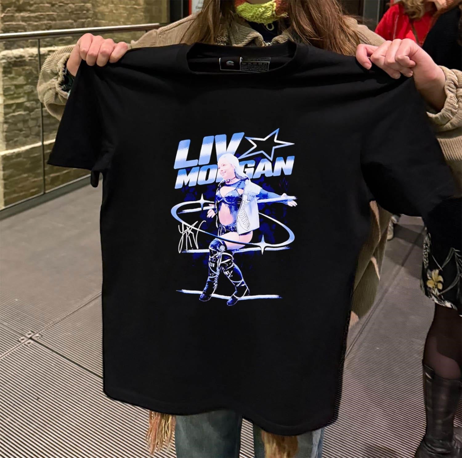 Liv Morgan Blue Star Wrestling GFX Pro Wrestler shirt