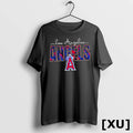 Los Angeles Angels Skulls Floral Graphic Baseball Tshirts Sweater