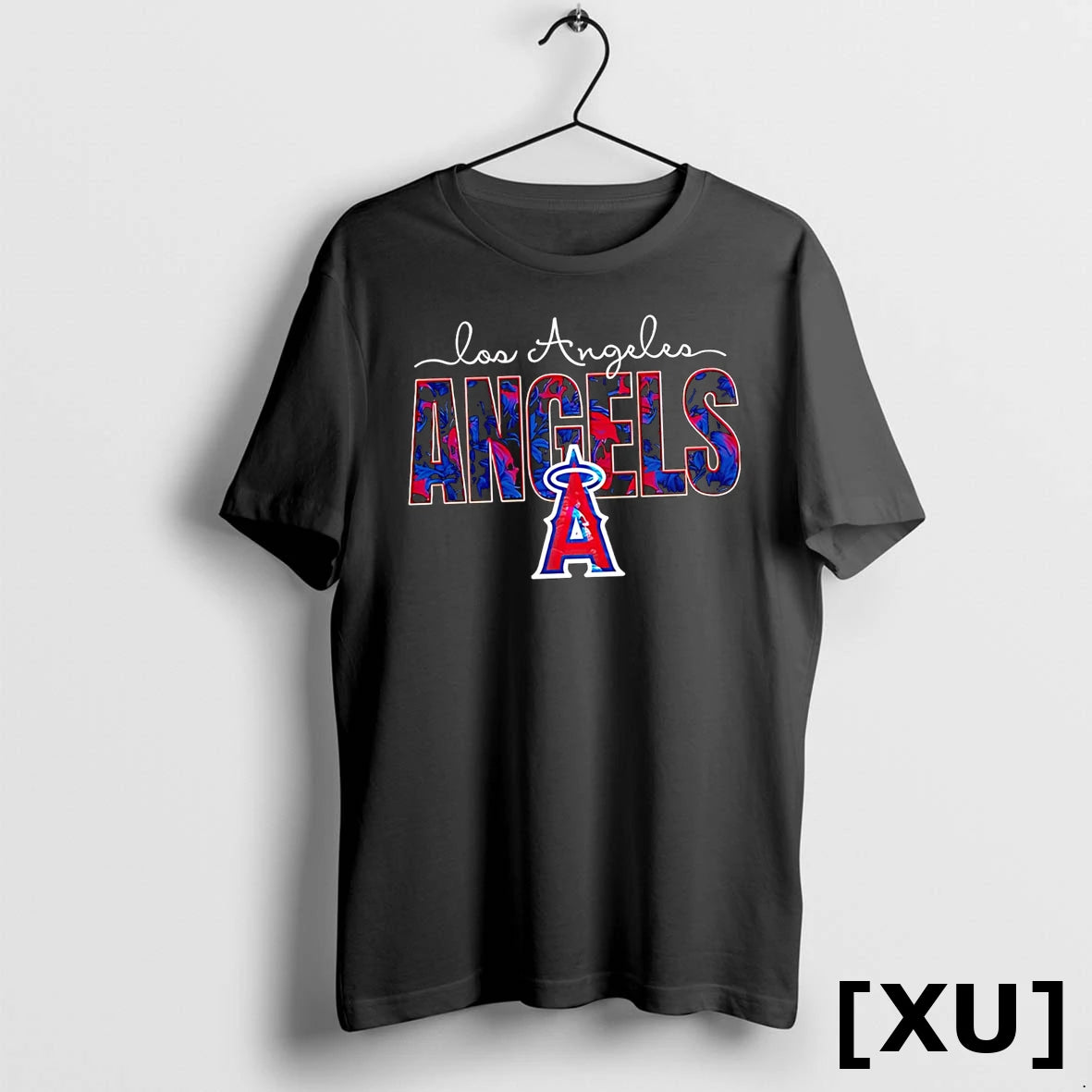 Los Angeles Angels Skulls Floral Graphic Baseball Tshirts Sweater